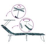 Sun Lounger Folding 2 pcs Green 58 x 188 x 77cm Polyester 42003067