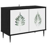 TV Cabinet HANAU 69 x 33 x 50.5 cm Black Oak Engineered Wood 8007025
