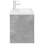 ZNTS 2 Piece Bathroom Furniture Set Concrete Grey Engineered Wood 3324916