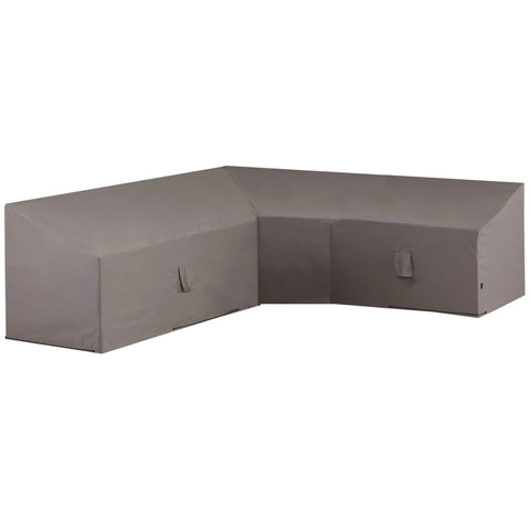 ZNTS Madison L-shaped Lounge Cover 270x270x65/90 cm Grey 429031