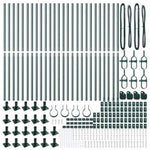 Fence Post Other 26 pcs Silver 3.2 x 3.2 x 88.5 cm Steel 3350233