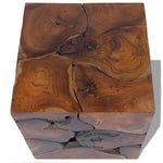 ZNTS Stool Solid Teak Wood 243472
