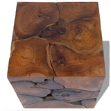 ZNTS Stool Solid Teak Wood 243472