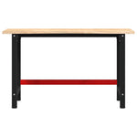 Workbench 140x60x81.5 cm Solid Wood Oak 3309675