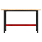 Workbench 140x60x81.5 cm Solid Wood Oak 3309675