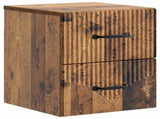 Wall-Mounted Bedside Cabinet Old Wood 34.5 x 33 x 40 cm 898991