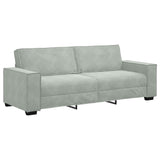 Sofa Set with Cushion 3 pcs Grey 220 x 78 x 84 cm Velvet 3324618