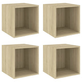 Wall Cabinets 4 pcs Sonoma Oak 37x37x37 cm Engineered Wood 805455