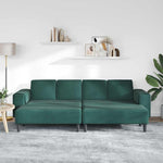 Sofa Set 3 pcs Dark green Velvet 3335124