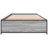 Bed Frame without Mattress Grey Sonoma 75x190 cm Small Single 845124