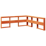 Bookcase Bed without Mattress Wax Brown 180x200 cm Solid Wood Pine 3324310