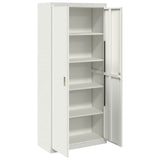 Storage Cabinet White 90 x 40 x 200 cm Steel 3406177