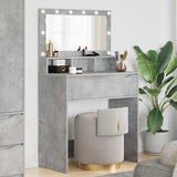 Bedroom Dressing Tables Concrete Grey 80 x 39.6 x 135 cm 888970