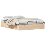 Ottoman Bed Frame with Storage Natural 150 x 200 cm 3418789