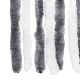Insect Curtain Grey and White 118x220 cm Chenille 315125