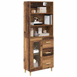 Highboard Old Wood 69.5 x 34 x 180 cm Engineered Wood 3415757