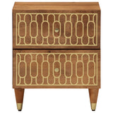 Bedside Cabinet 40x33x46 cm Solid Wood Mango 358282