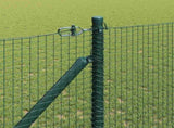 Welded Wire Fence with Spikes 25 x 1 m PVC-coated Steel 3352082