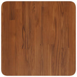 Square Table Top Dark Brown 40x40x4cm Treated Solid Wood Oak 343073