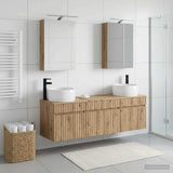 Bathroom Cabinet Set 5 pcs Artisan Oak Engineered Wood 3406638