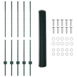 Welded Wire Fence 10 x 1.2 m PVC-Coated Steel Green 3336685
