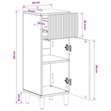 Bathroom Storage Cainet ARNHEM Artisan Oak 30 x 31 x 80 cm 896614
