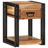Bedside Cabinet Brown 40 x 35 x 50 cm Solid acacia wood 4016692