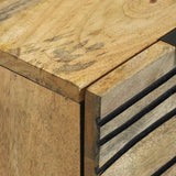 Sideboards 2 pcs Brown 60 x 33.5 x 75 cm Solid mango wood 3310040