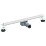 360&deg Shower Drain with Slim Model Silver 60 cm 42015986