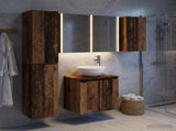 Bathroom Cabinet Set 5 pcs Old Wood Engineered Wood 3407309
