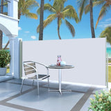 Patio Retractable Side Awning 140x300 cm Cream 317875