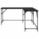 Desk Black Oak 149 x 149 x 75 cm Engineered Wood 882864