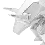 Bull Sculpture Silver 74 x 23 x 30 cm Aluminium 42000144