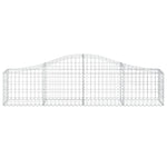 Arched Gabion Basket 200x30x40/60 cm Galvanised Iron 153382