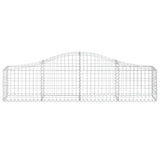 Arched Gabion Basket 200x30x40/60 cm Galvanised Iron 153382
