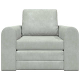 Sofa Bed Light Grey 98 x 71 x 83 cm Velvet 4106666