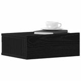 Floating Nightstands 2 pcs Black Oak 40x32x15 cm Engineered Wood 862417