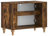 Bathroom Sink Cabinet ALKMAAR Smoked Oak 59.5 x 31.5x 59 cm 896130