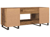 Desk with Shelf Old wood 140 x 50 x 75 cm Engineered wood 879528