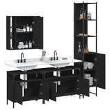 Bathroom Cabinet Set Black 3214745