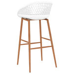 ZNTS Bar Chairs 4 pcs White 248165