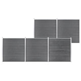 Garden Fence WPC 872x186 cm Grey 3053228