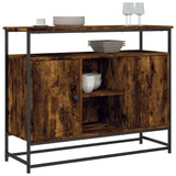 Sideboard Smoked Oak 100x35x80 cm Engineered Wood 835541