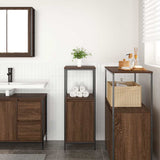 Bathroom Cabinet with Shelves Brown Oak 36x35x95 cm 861916