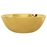 Wash Basin 28x10 cm Ceramic Gold 143490