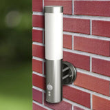 Outdoor Wall Lamps 2 pcs with Motion Detector Stainless Steel 160164