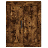 Wall Mounted Cabinet Smoked Oak 69.5x34x90 cm Engineered Wood 830409