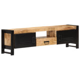 TV Cabinet 140x30x40 cm Rough Mango Wood 320193