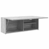 Bathroom Wall Cabinet Grey Sonoma 80x25x30 cm Engineered Wood 860081