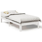 Bed Frame without Mattress White 80x200 cm Solid Wood Pine 859227